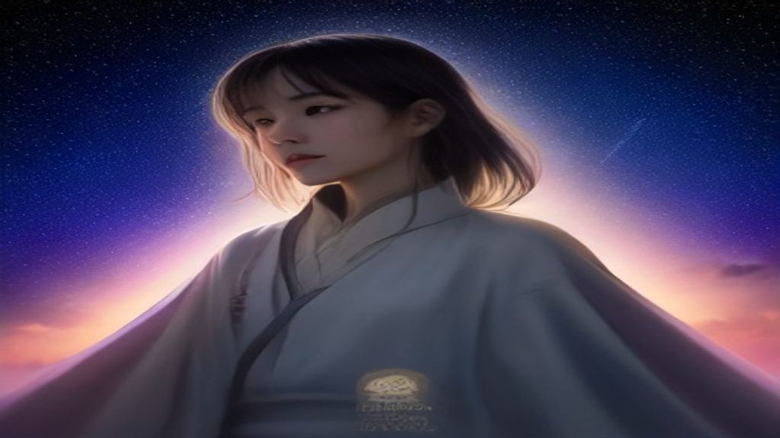 含羞草研究所平台封面——深邃靛蓝星空背景下，半透明玻璃质感界面呈现丰富社区内容生态，视觉通透而神秘
